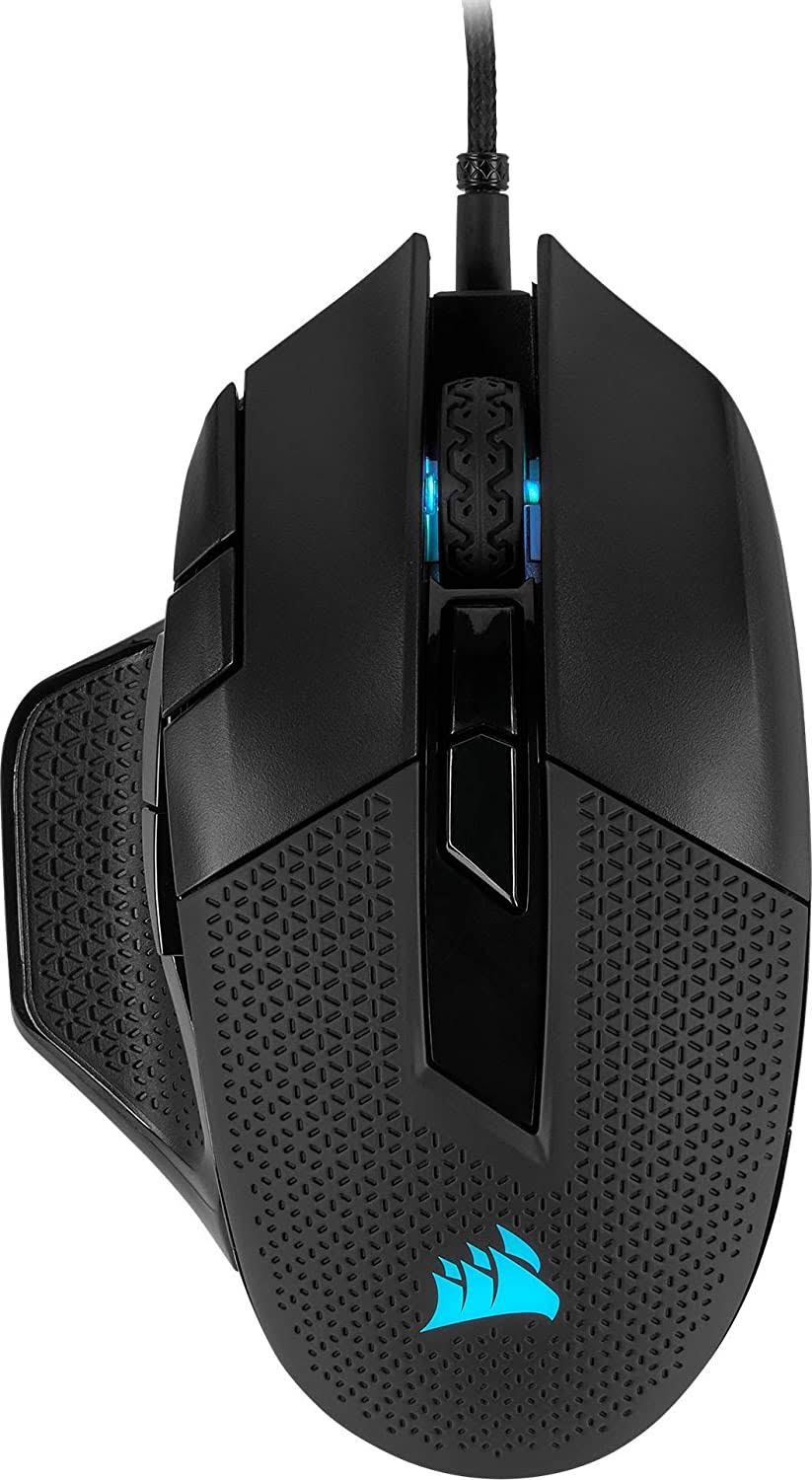 Corsair Nightsword RGB, Tunable FPS/MOBA Optical Gaming Mouse (18000