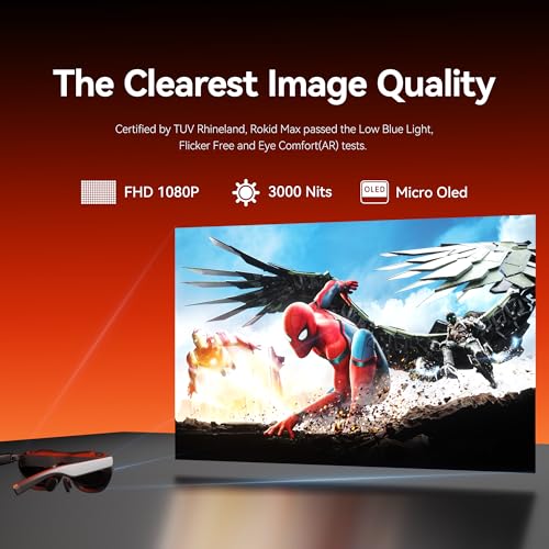 Rokid AR Joy Pack 2 Smart Glasses with Station, 360 Micro-OLED Display O922