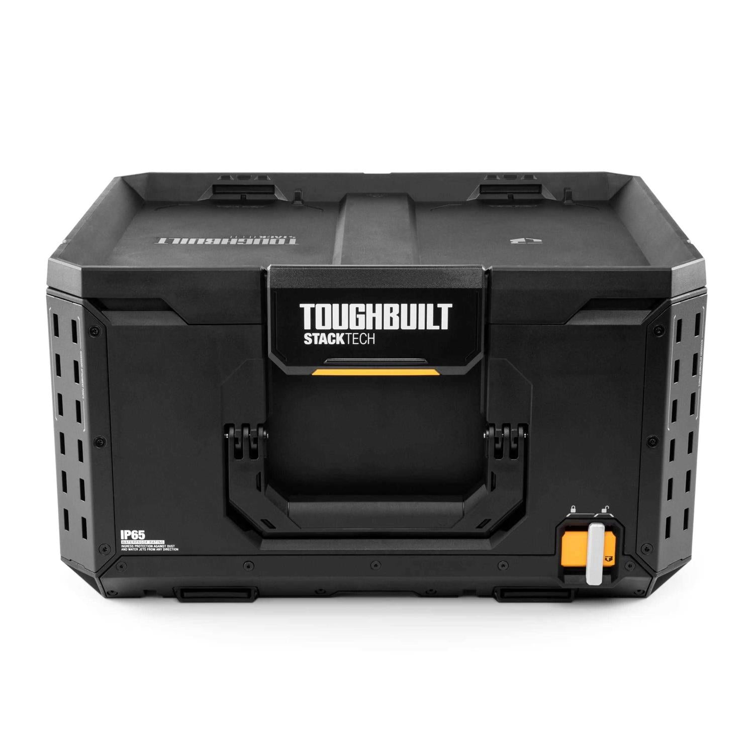 TOUGHBUILT STACKTECH Large 21-in Black Plastic Lockable Tool Box Y647