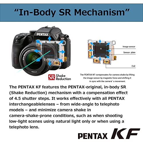 PENTAX KF APS-C Digital SLR Camera Body Kit, Black U84244