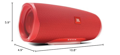JBL Charge 4 Portable Waterproof Bluetooth Speaker - Black (Renewed) A33506