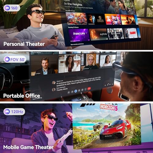 Rokid Max AR Glasses with Micro-OLED Virtual Theater and 50° FOV B70964