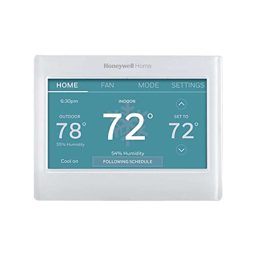 Honeywell Home RTH9585WF Wi-Fi Smart Color Thermostat, 7-Day Programmable, Touch Screen, Energy Star, Alexa Ready I259972