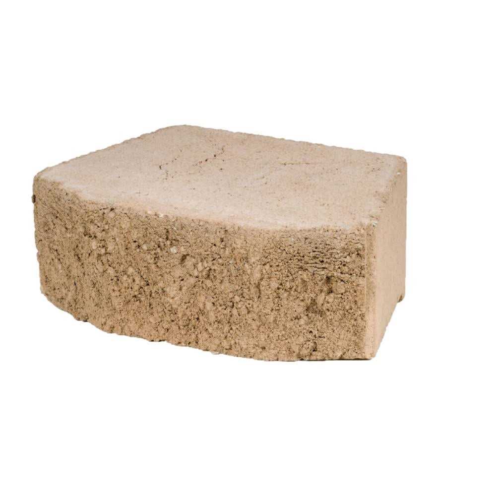 Lowe’s 16 L x 6 H x 12 D Tan Basic Retaining Wall Block in Brown 16202625