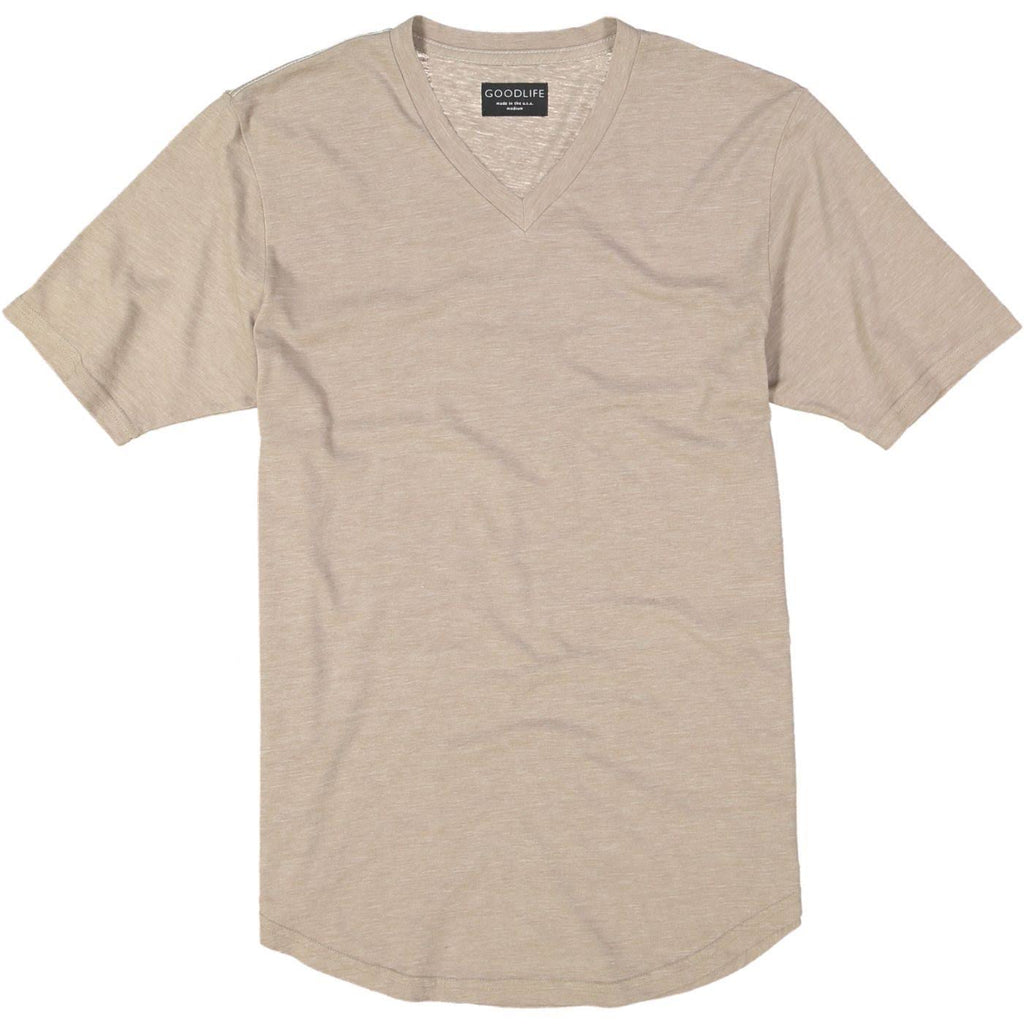 Goodlife Tri-Blend Scallop V-Neck Cool Blue, X-Large O957