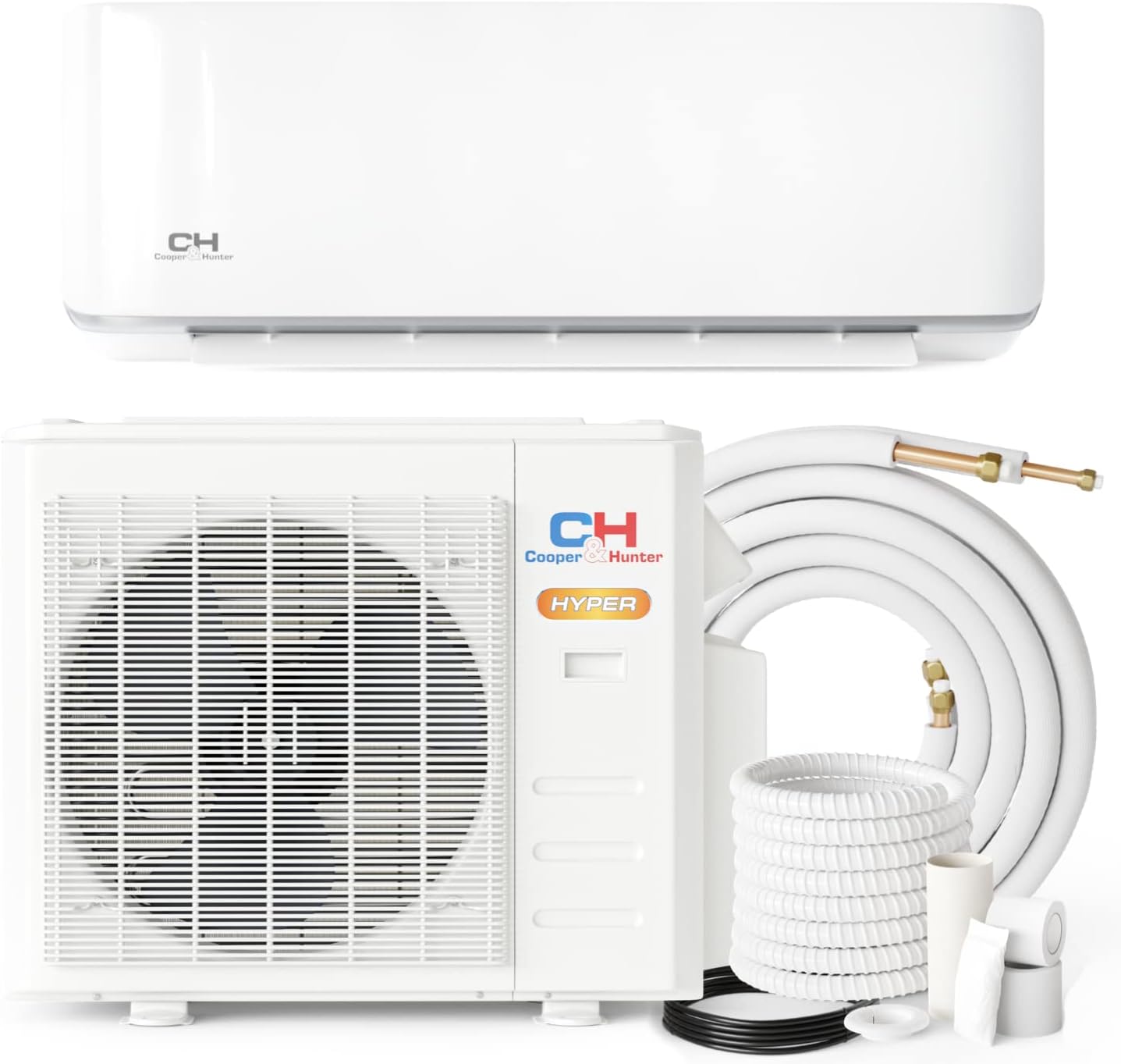 Hyper Heat 9,000 BTU Ductless Mini-Split Air Conditioner Heat Pump V321485