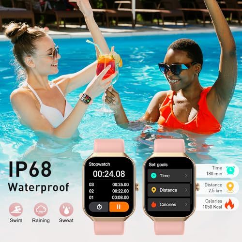 Smart Watch 1.96 HD Fitness Tracker with Heart Rate Monitor for Men Women X2198
