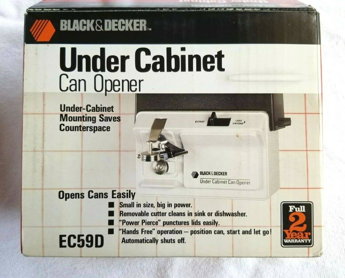Black & Decker Spacemaker Under Cabinet Can Opener EC59D J239