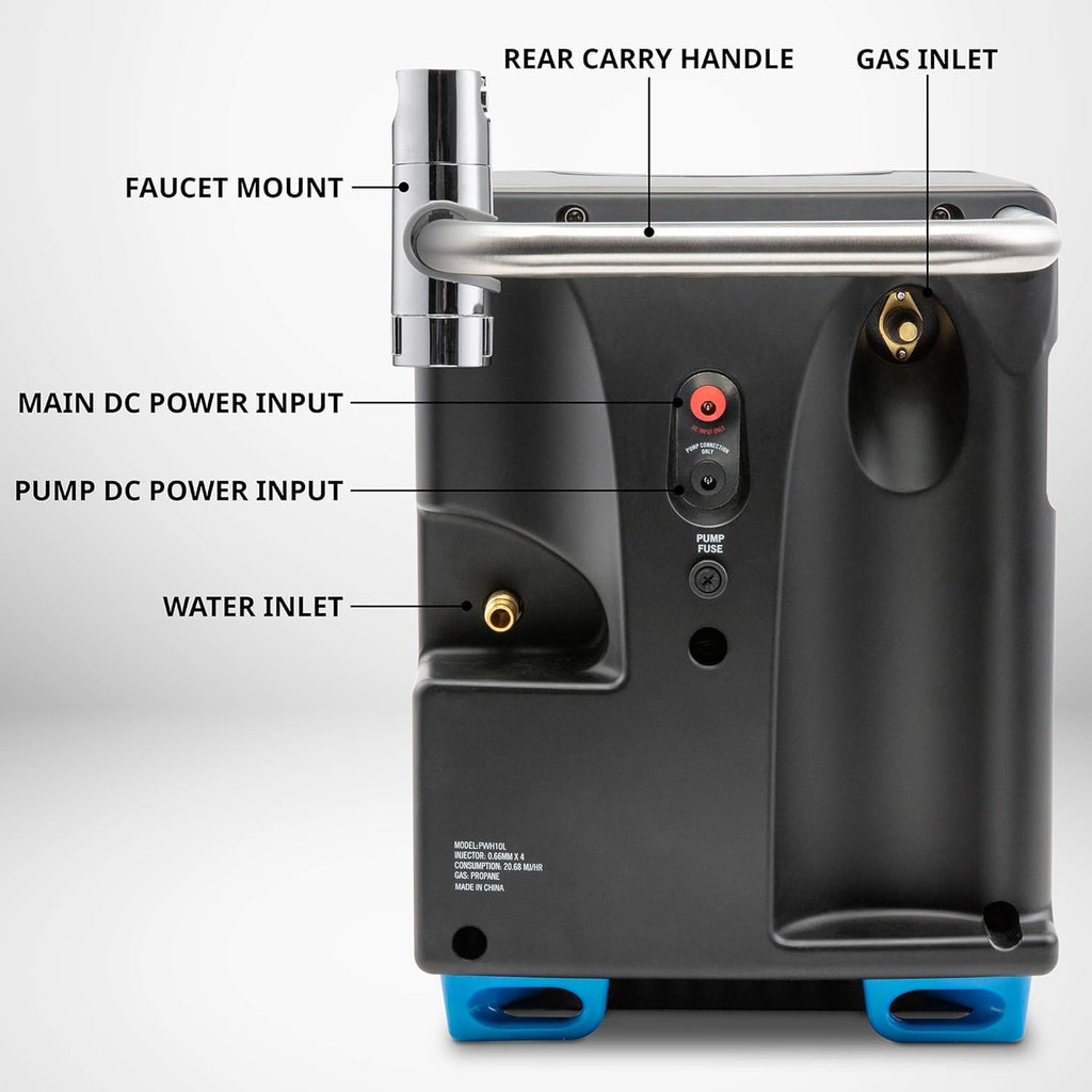 Hike Crew Portable Propane Water Heater & Shower Pump with Battery V555