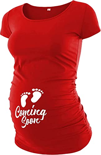 Pack of 3 Maternity Shirts for Women Cute Funny Graphic Ruched Sides Tops J532
