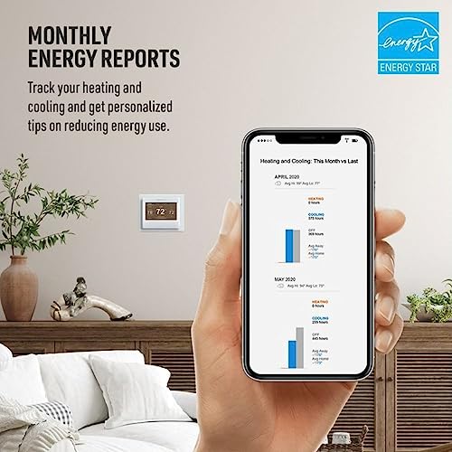 Honeywell Home RTH9585WF Wi-Fi Smart Color Thermostat, 7-Day Programmable, Touch Screen, Energy Star, Alexa Ready I259972