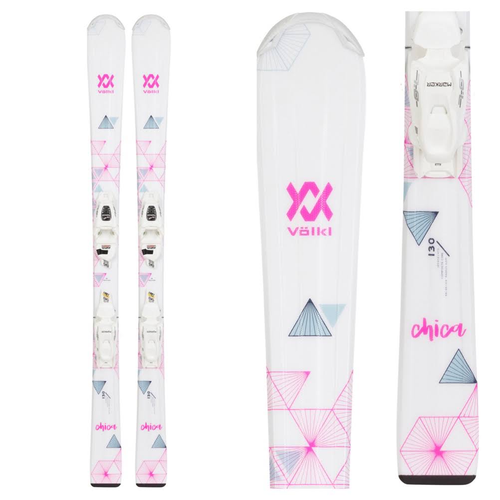 Volkl Chica Jr Kids Skis with VMotion 7.0 Bindings 130cm Y254