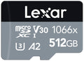 Lexar Professional 1066x 512gb microSDXC UHS-I Card with SD Adapter