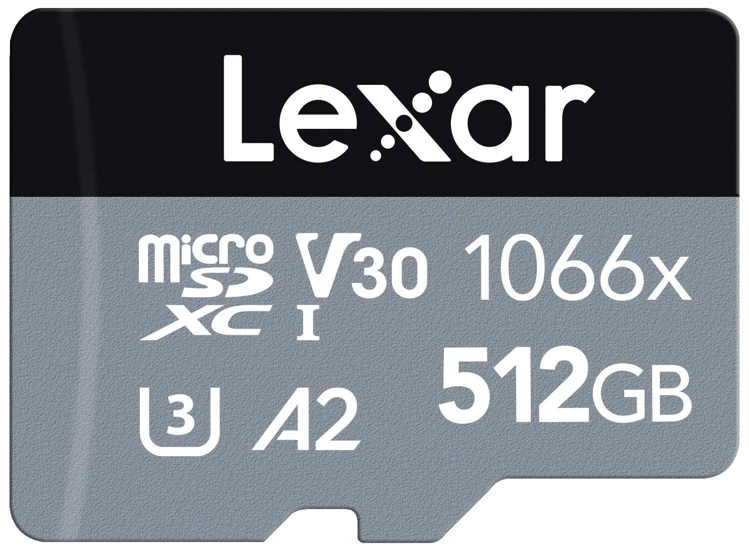 Lexar Professional 1066x 512gb microSDXC UHS-I Card with SD Adapter