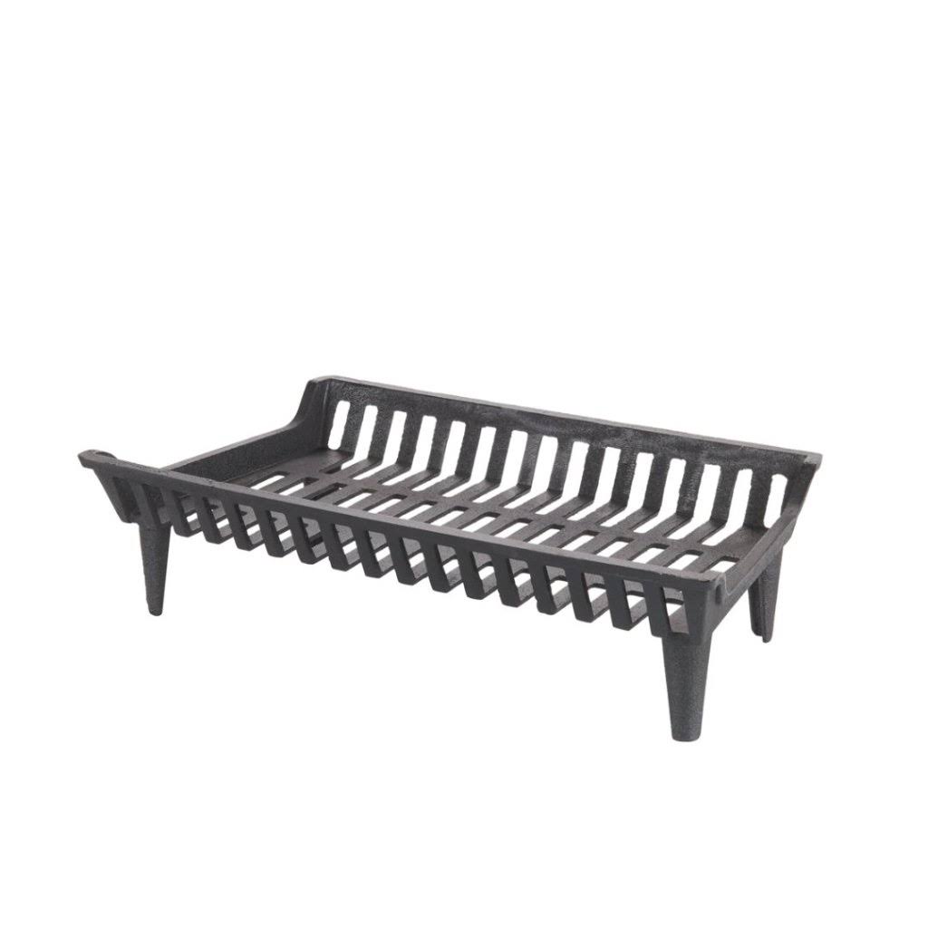 HY-C G800-27 Cast Flat Bottom Style Fireplace Grate with Cast-on 4x22 Legs