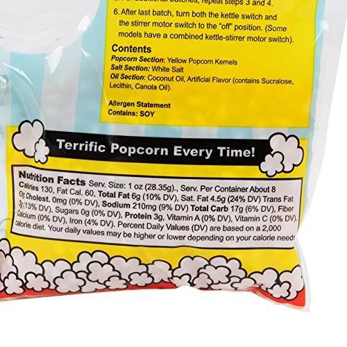 King All-in-One Kettle Corn Popcorn Kit for 6.1 oz. Popper - 24 Case K510864