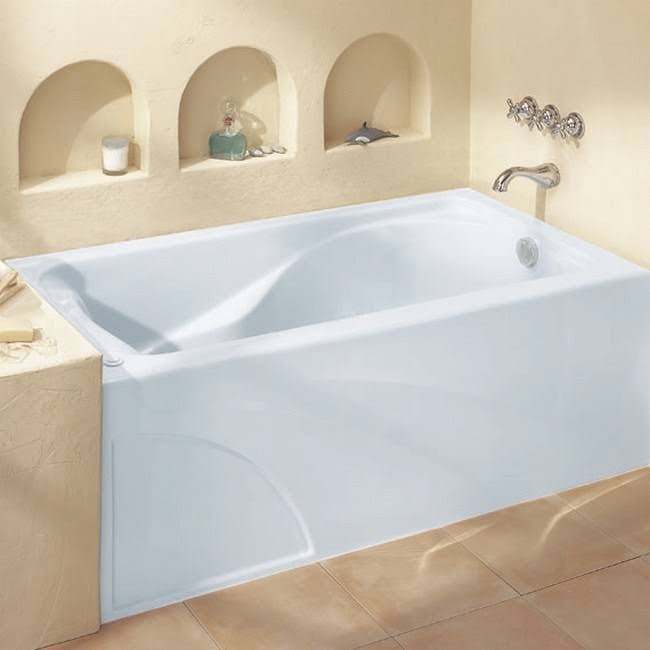 American Standard Cadet Soaking Bathtub White P713434