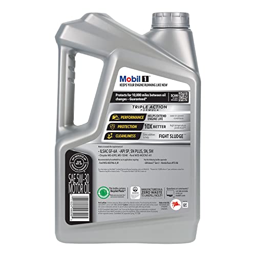 Mobil 1 Advanced Fuel Economy Full Synthetic Motor Oil 0W-20, 5 Quart A306