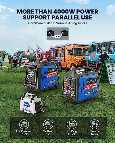 4000 Watt Inverter Generator, 120V Gas Powered, RV Ready L1192