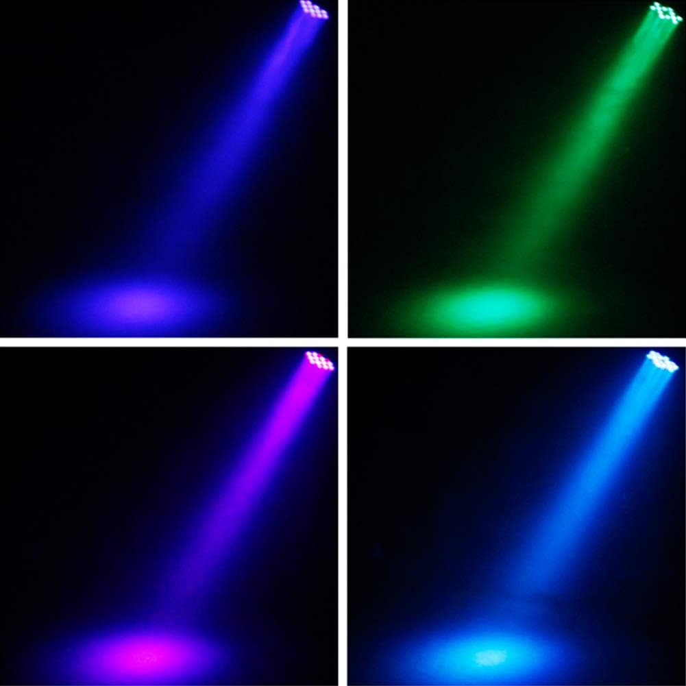 U`King Wireless LED Uplights RGB 36W Rechargeable Par Can Lights for Wedding DJ Events (4 Pack) O972
