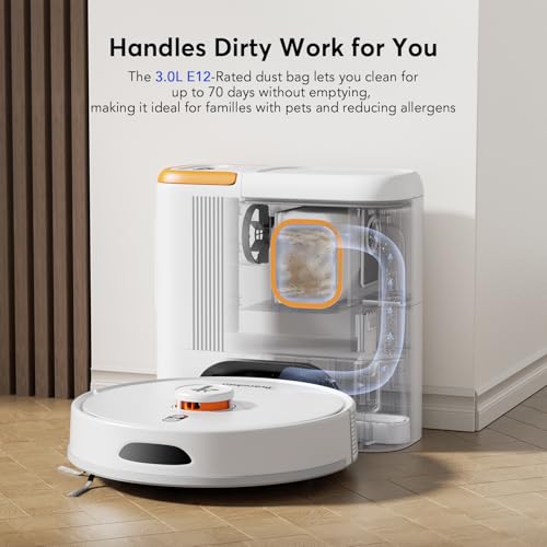 D20S Max+ Robot Vacuum and Mop with Self-Emptying Dock U11483