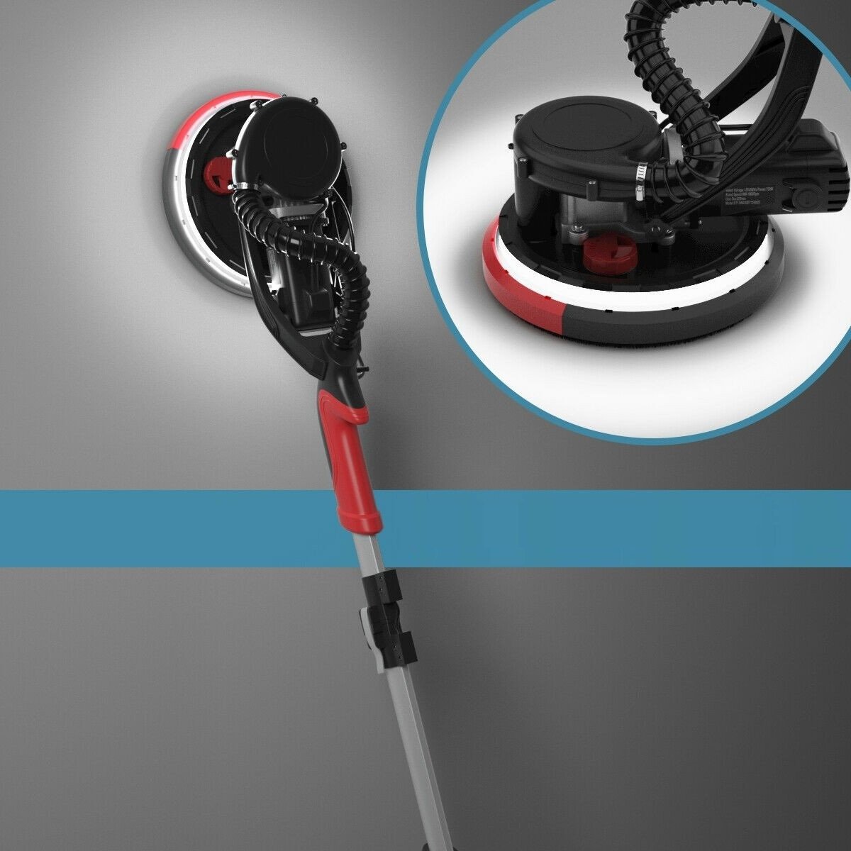 9'' Electric Drywall Ceiling Pole Sander with LED I750354