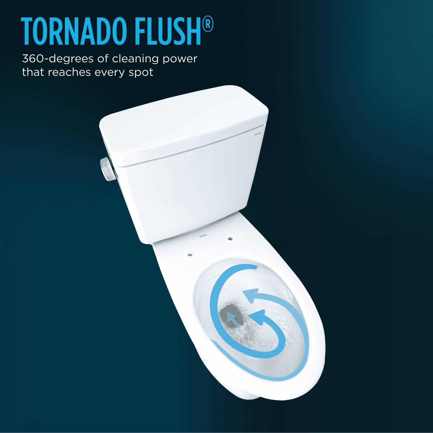 Toto Drake Two-Piece Elongated 1.6 GPF Toilet with Cefiontect CST776CSG R96700