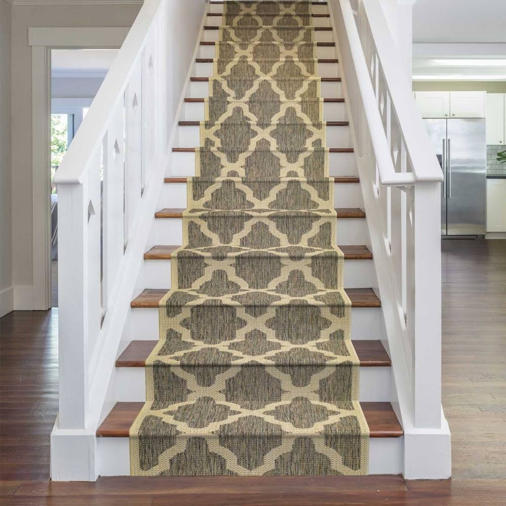 runrug USA Trellis Tweed Stair Carpet Runner 2ft X904138