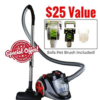Ovente Bagless Canister Cyclonic Vacuum with HEPA Filter B401
