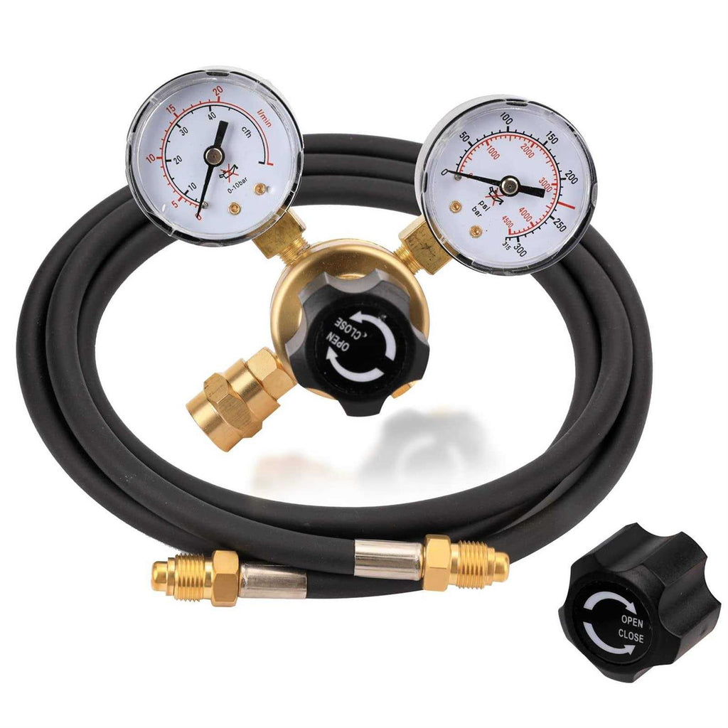 Tutor Auto Argon CO2 Regulator Gauge Welding Gas Regulator with 6.6Ft Gas Hose - Shop Hardware Tools Online Store