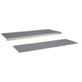 Gusto Golf Cart Rear Flip Seat Kit for A Club Car DS (1982 and Up), Aluminum / Black / Yes