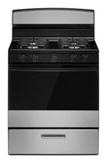 Amana 30-inch Gas Range with Easy-Clean Glass Door AGR4203MNS