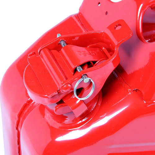 Wavian Authentic Carb Fuel Jerry Can with Spout, Red, 5.3 Gallon D10545