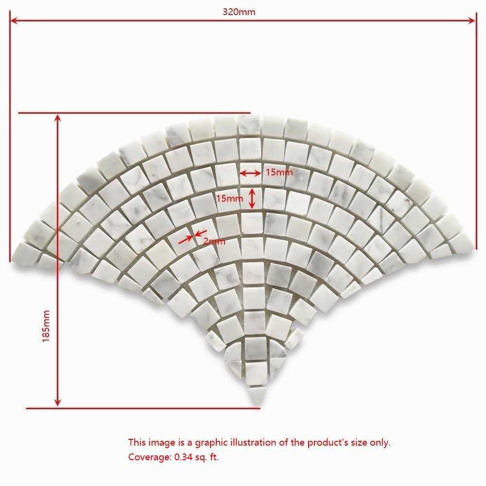 13 x 7 Marble Mosaic Sheet Subway Wall & Floor Tile F26461