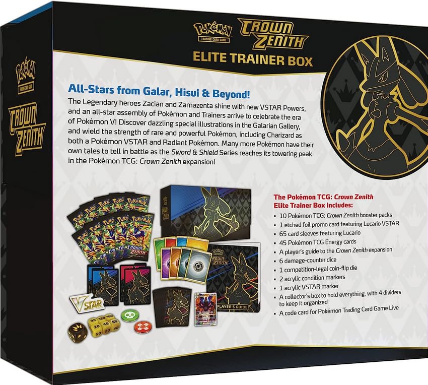 Pokemon TCG Crown Zenith Elite Trainer Box T758