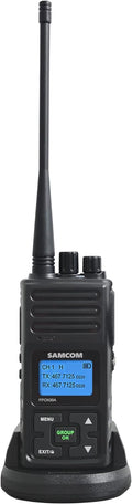 Two Way Radio, SAMCOM Long Range Walkie Talkies for Adults Rechargeable, 5 Watt High Power Portable Two-Way Radio Walky Talky with Group Talk Function for Business Camping Hiking (Black 6 Pcs)