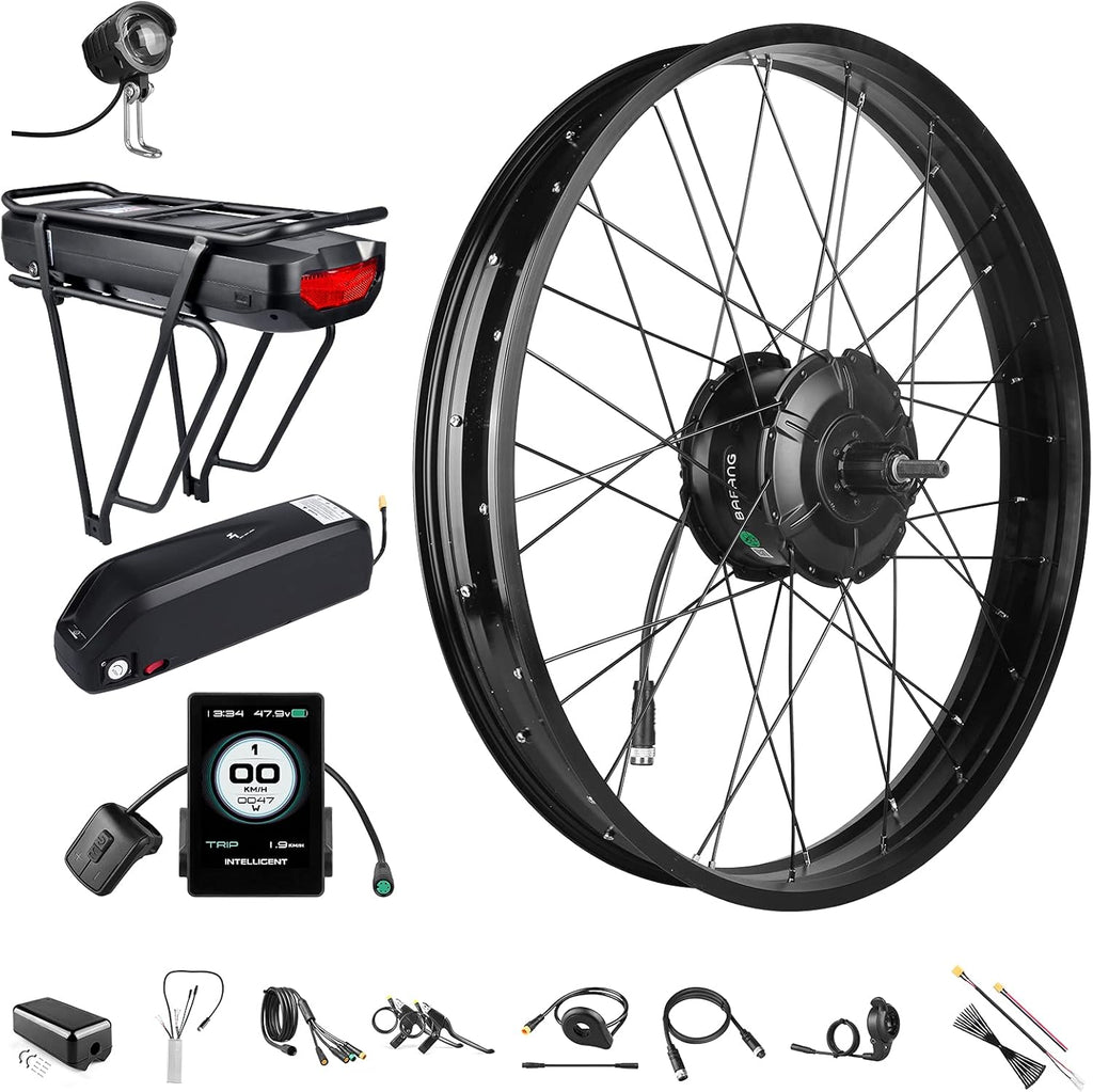 BAFANG 48V 1000W Rear Hub Motor Ebike Conversion Kit for 26 Fat Tire Bikes C39785