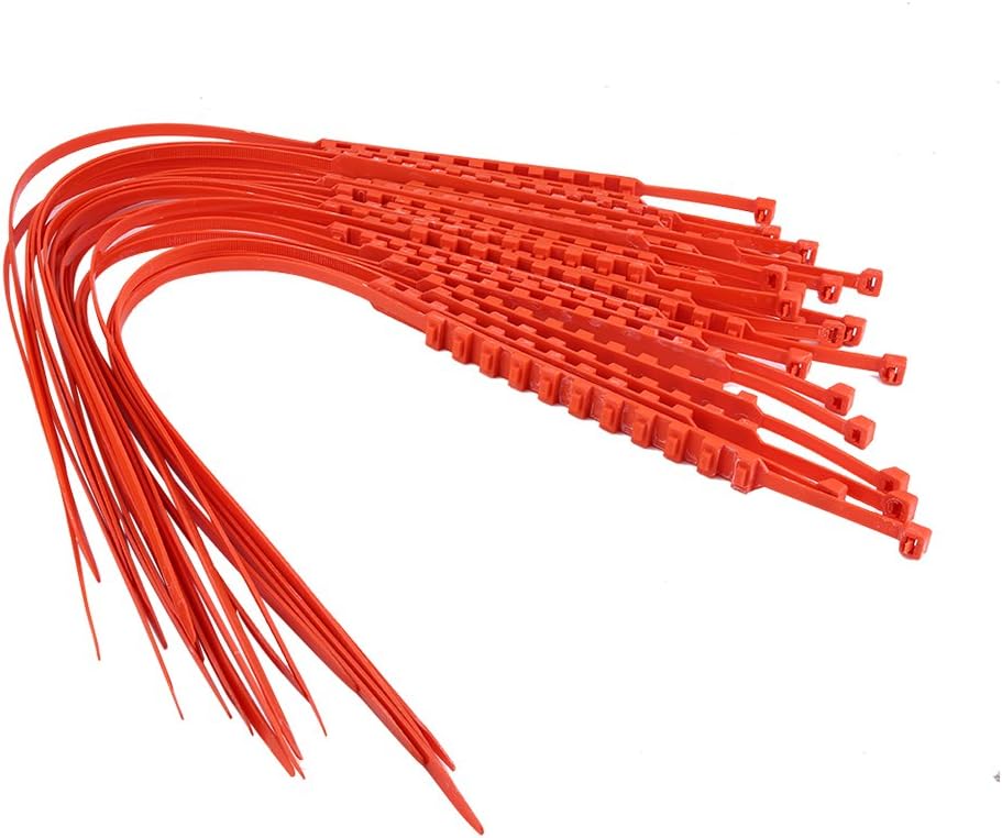 Tire Anti Skid Chains 20pcs Nylon Snow Mud Traction with Gloves K3597