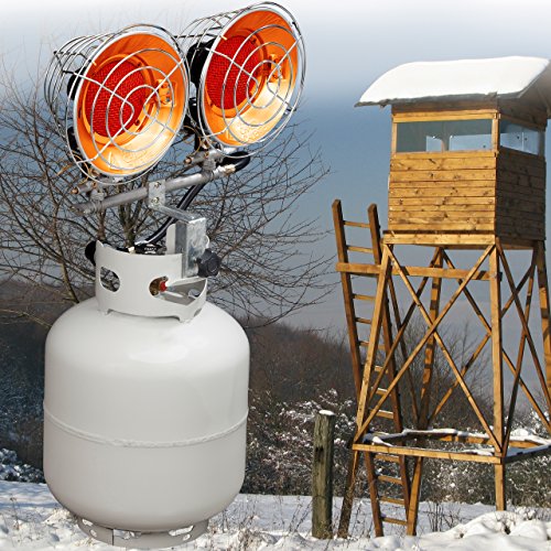 Avenger FBDTP15 Infrared Propane Tank Top Heater, 15,000 BTU, Silver J709481