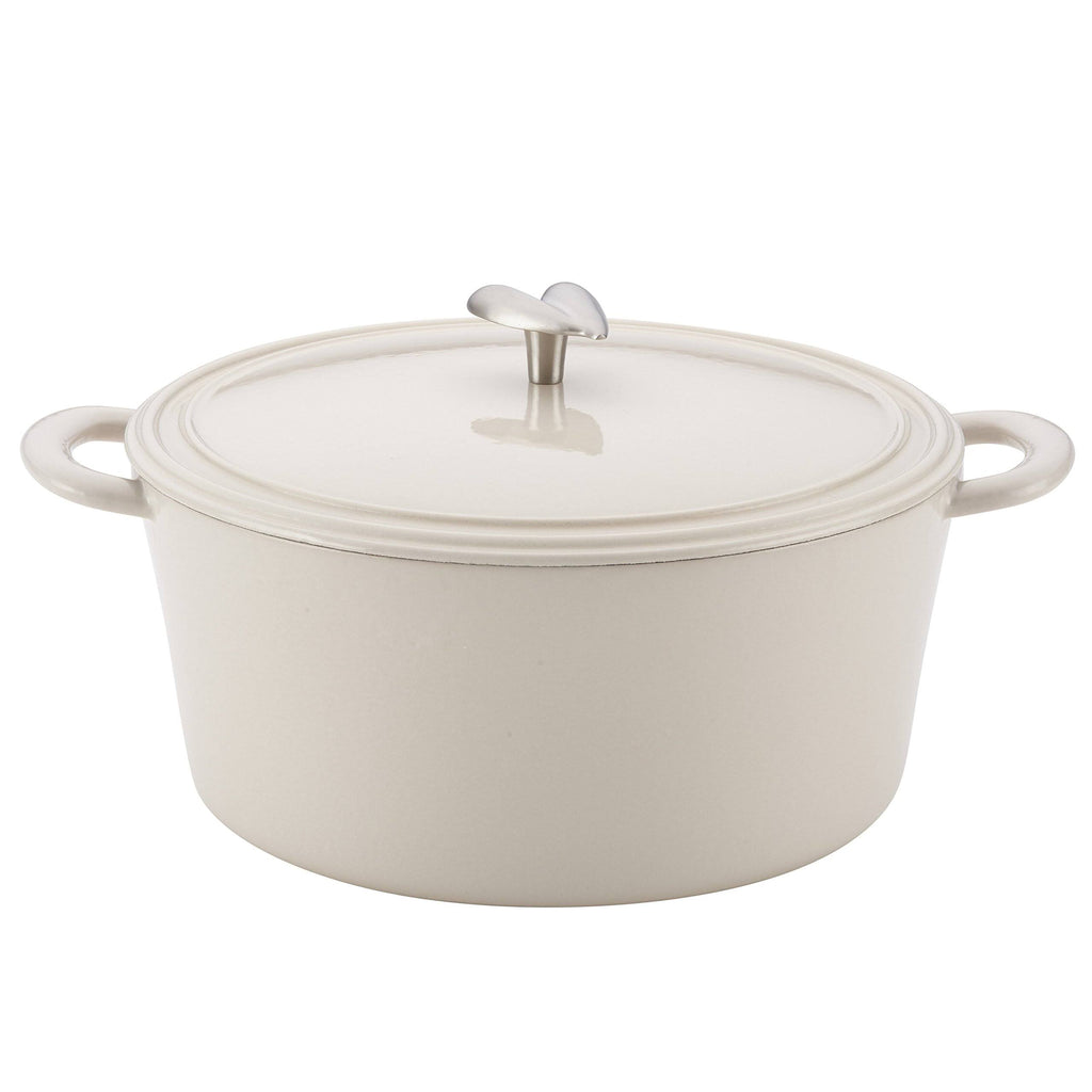Ayesha Curry 6-Quart Cast Iron Enamel Dutch Oven French Vanilla