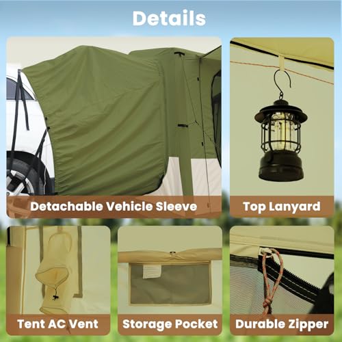 Inflatable Camping Tent with Hand Pump, Waterproof Oxford, 4-6 Person P40923