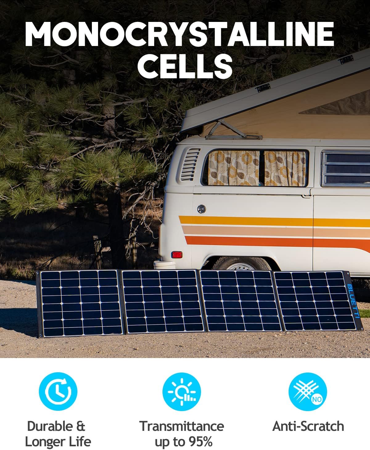 BLUETTI AC200P Portable Power Station 2000W Solar Generator Kit with 3x 200W Foldable Solar Panels M3025