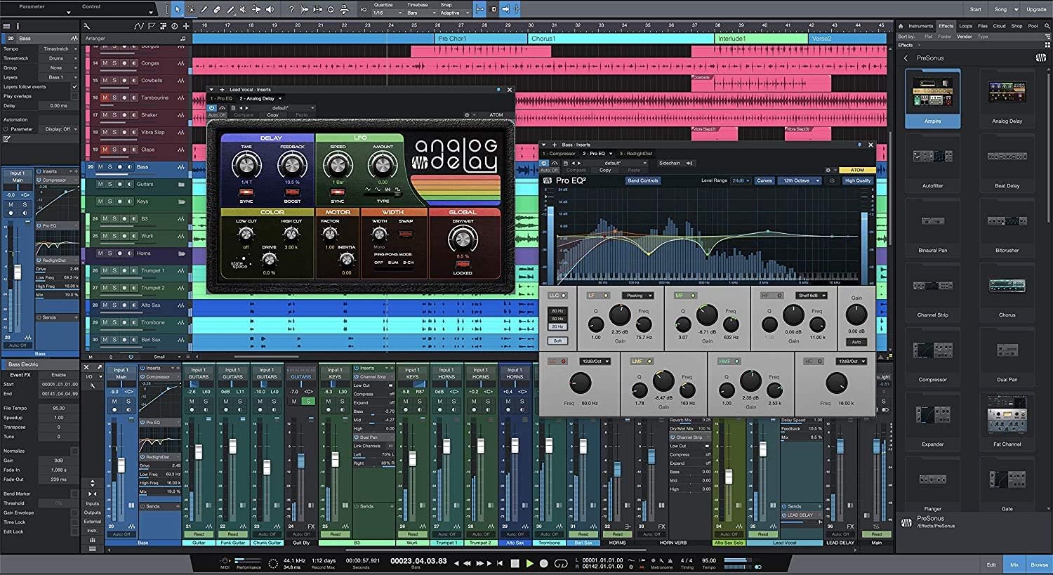 PreSonus AudioBox 96 Studio Bundle with Studio One Artist and Mackie CR3-X BT Monitors L86183