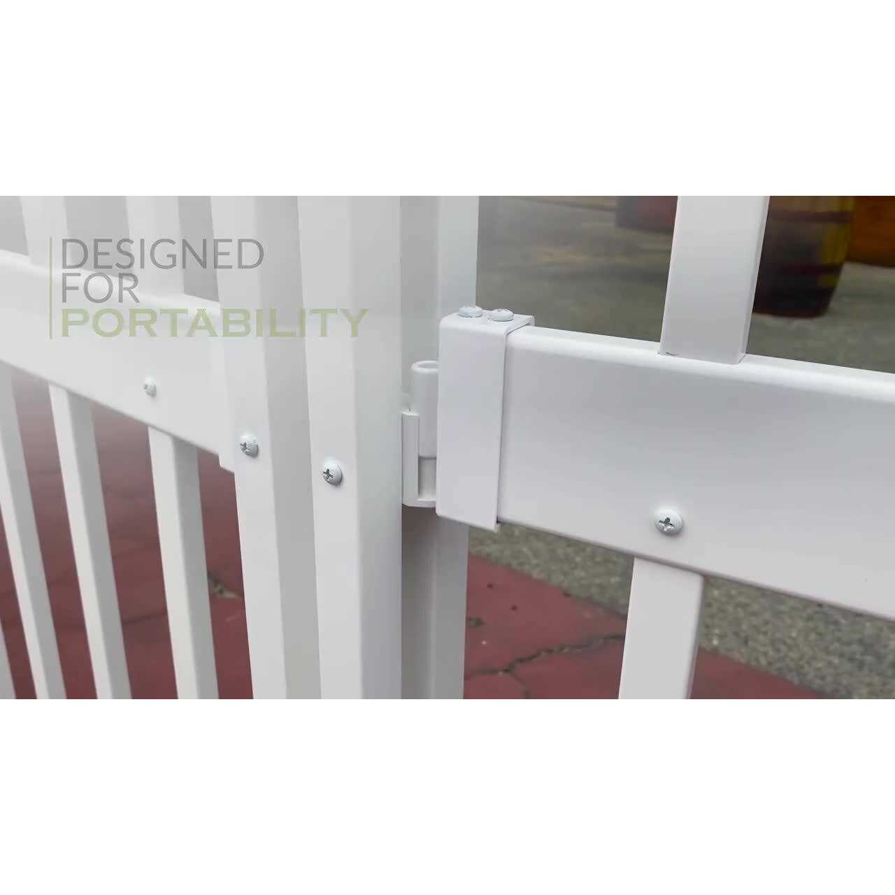 Zippity Outdoor Products Davidson Hinged Portable Event Fence 3-ft H x 5.5-ft W O774