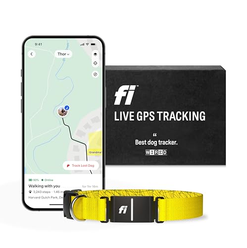 Fi Series 3 Smart Dog Collar GPS Tracker, Waterproof, Pink Medium Z35259