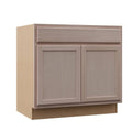 Hampton Bay Hampton Assembled 36x34.5x24 in. Base Kitchen Cabinet in Unfinished Beech