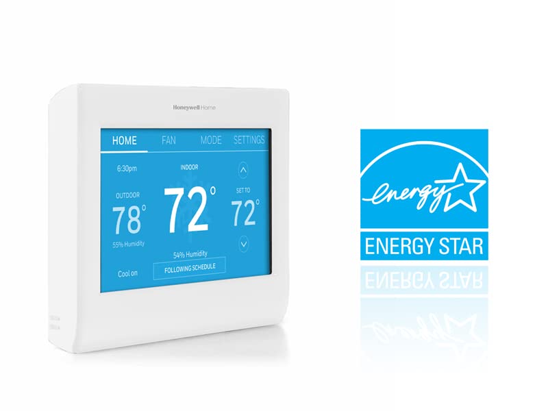 Honeywell Home RTH9585WF Wi-Fi Smart Color Thermostat, 7-Day Programmable, Touch Screen, Energy Star, Alexa Ready I259972