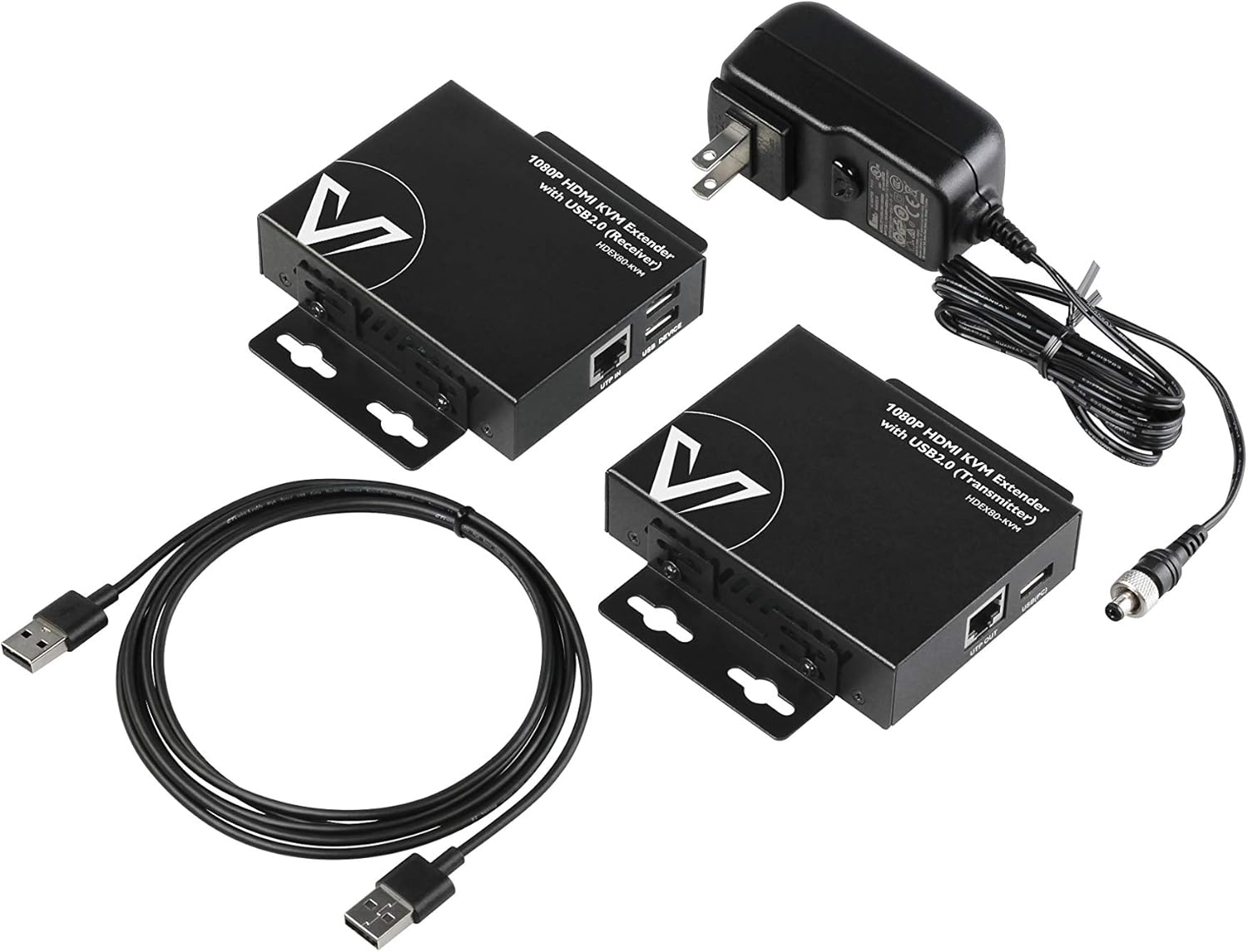 AV Access KVM Extender, 1080P HDMI USB over Cat6, 80m P144620