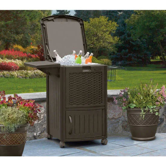 Suncast Resin Wicker Cooler J9594
