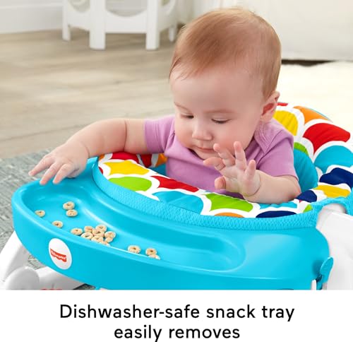 Fisher-Price Deluxe Sit-Me-Up Floor Seat with Removable Toys and Snack Tray T943601